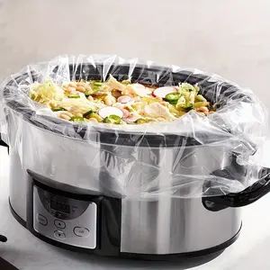 10-Pack Slow Cooker Liners, 13"x21" Disposable Cooking Bags, BPA-Free, for Oval & Round Pots, 3-8 Quart Capacity, Food-Safe Nylon, Easy Clean-Up, Kitchen Essentials