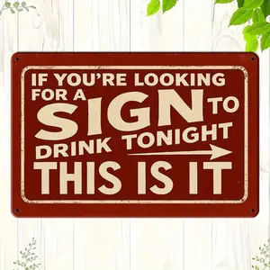 Vintage Alcohol-Themed Aluminum Wall Decor Plaque, Hanging Plaque, Decorative Plaque, 8x12 Inch Metal Art Signage for Home & Party Decoration, Perfect Gift for Beer Lovers