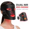Zerelux Cordless LED Facial Mask Device - Near-Infrared Light Therapy, 5 Adjustable Modes, Wireless Control, Rechargeable, All Skin Types, At Home Facial Cordless Beauty Instrument for Adult Self-Care