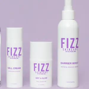Fizz Skincare Balance Bundle - Cell Cream, Grit & Glow, Barrier Boost for Balanced Skin Care Set