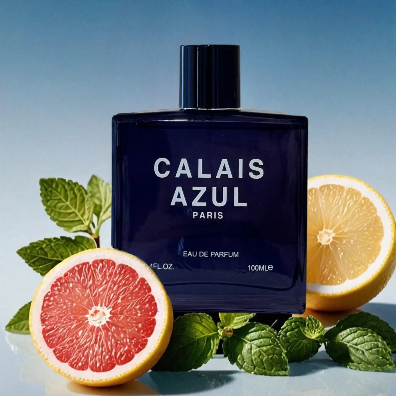 Men's EDP 3.4oz Calais Azul Paris,Top Notes Grapefruit/Lemon/Mint