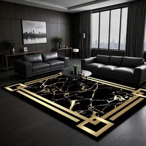 Simple Marble Pattern Decorative Area Rug, Living Room Rug, Home Decor Sofa Table Mat Bedside Pad, Kitchen Dining Room Carpet, Ideal Floor Covering