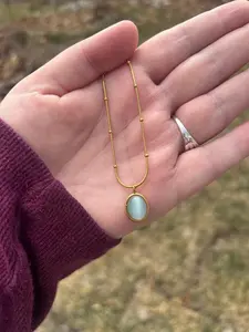 Heishi Aquamarine Necklace
