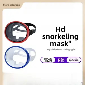 Diving mask large frame full face mask tempered glass hd snorkeling mask adult diving gear freediving