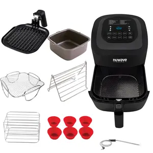 Nuwave 6QT Brio Digital Air Fryer with Accessory Kit & Temperature Probe Nuwave 6QT Brio Digital Air Fryer with Accessory Kit & Temperature Probe