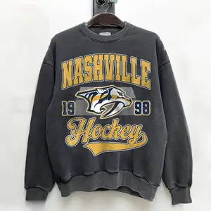 Nashville Ice Hockey Vintage 90s Sweatshirt, Predators Hockey Crewneck, Nashville Hockey Team Fan Gift Unisex Shirt 24125MD15