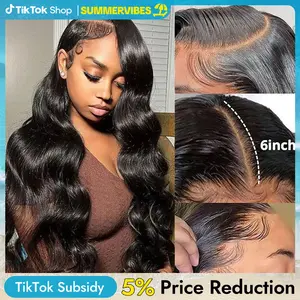 [Spring/Summer Essential] Wiggins Hair 250% Density Body Wave 13x6 Lace Front Wig Deep Parting Space Lace Frontal Wigs Human Hair Pre-Plucked Hairline #SummerVibes