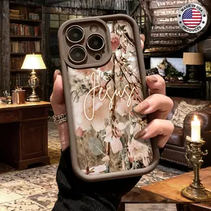 Vintage Floral Jesus Faith Aesthetic Pattern Case for iPhone 17 16 15 14 Pro Max 13 12 11 XR XS Plus Air Slim Lightweight Shockproof Anti Drop Protective Durable TPU Cover