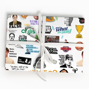 [Sale Up To 45%] The Office Wrapping Paper Funny TV Show Gift Paper, Holiday Gift Wrap, Gift Wrap Paper for Christmas Presents