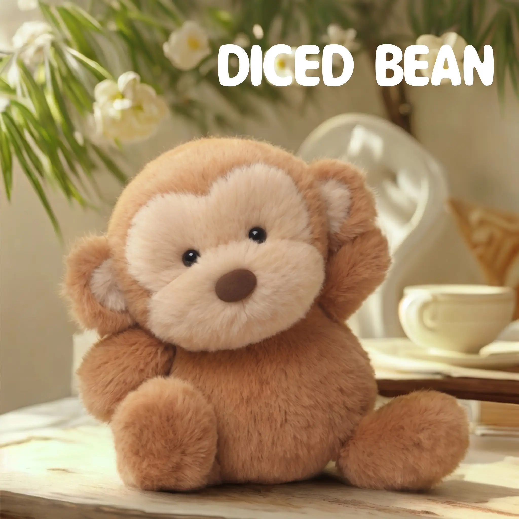 Cute Monkey Plushie - Soft Stuffed Animal, Gorgeous Doll, Fluffy Cuddly Toy, Cozy Gift for Kids, Room Decor Item