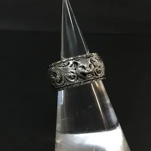 Pre-owned Gucci Cat Head Interlocking G Silver 925 Ring 9687216904/729172