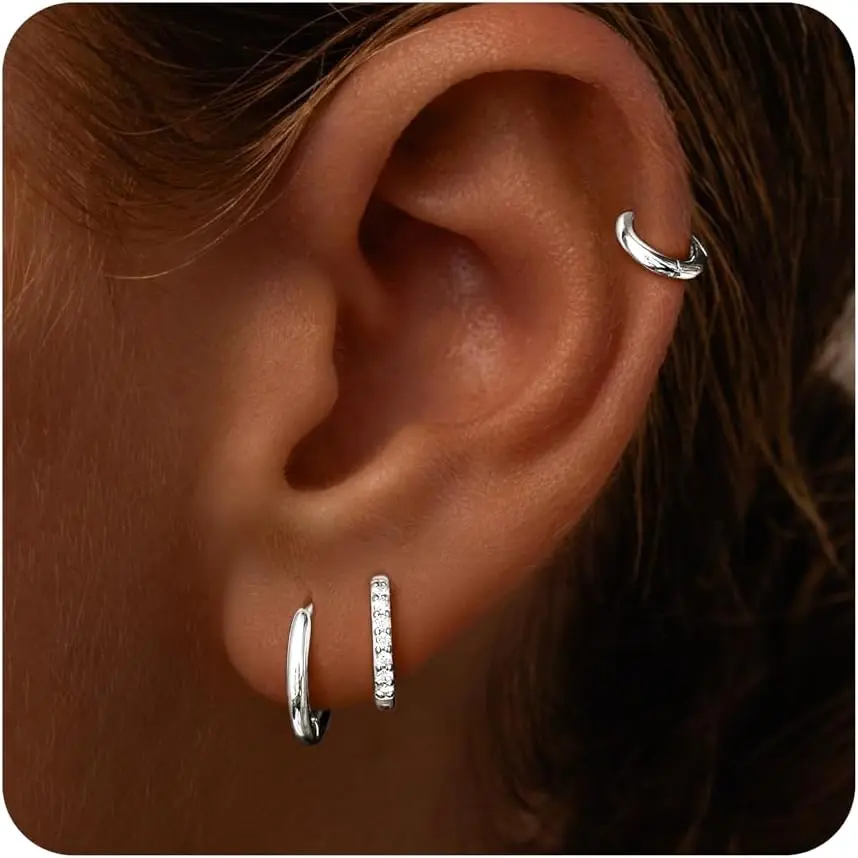 Silver-mix hoops 6 8 10