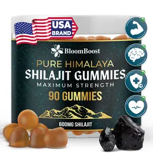 90 Shilajit Gummies, 600mg per Serving, 45 Days Supply – Sugar-Free Himalayan Organic Supplement, Vegan, Non-GMO, Gluten-Free (90 Gummies)