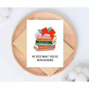 Funny Bookish Christmas Card