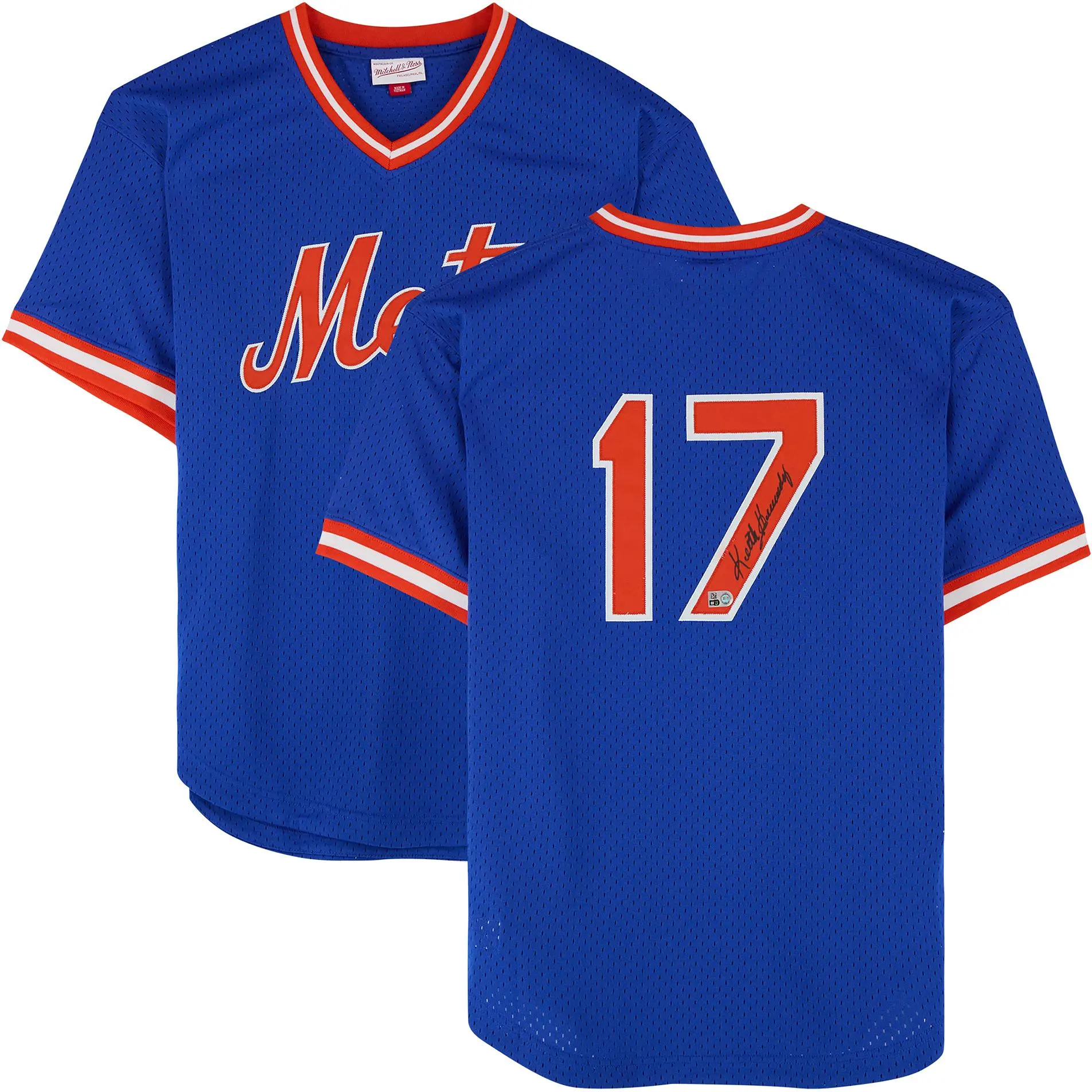 Keith Hernandez New York Mets Autographed Blue Mitchell and Ness Batting Practice Jersey - Fanatics Authentic Certified - MLB Memorabilia