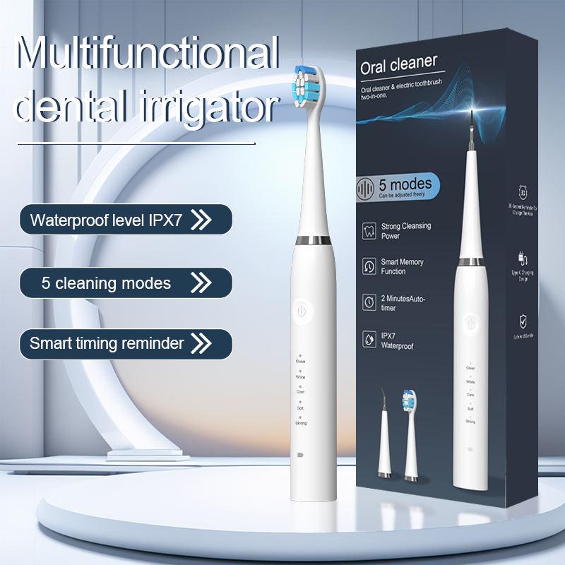Ultrasonic Dental Plaque and Tartar Remover Suitable for Dogs and Cat, Professional Teeth Cleaning Kit for Tartar & Stains Removal, Safe & Gentle Electric Teeth Cleaning Tools Preventing Cavities Bad Breath and Gum Disease for Pet Oral Care