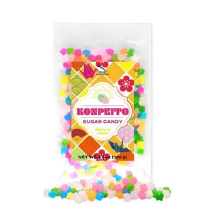 Konpeito Japanese Colorful Star Candy, Ice Cream & Cake Topping, Decorative Sugar for Desserts and Baking, Sprinkle Alternative, Cupcake Toppers, Assorted Flavors, Japanese Snacks,dollar candy, Made in Japan, 3.5 oz (100g)