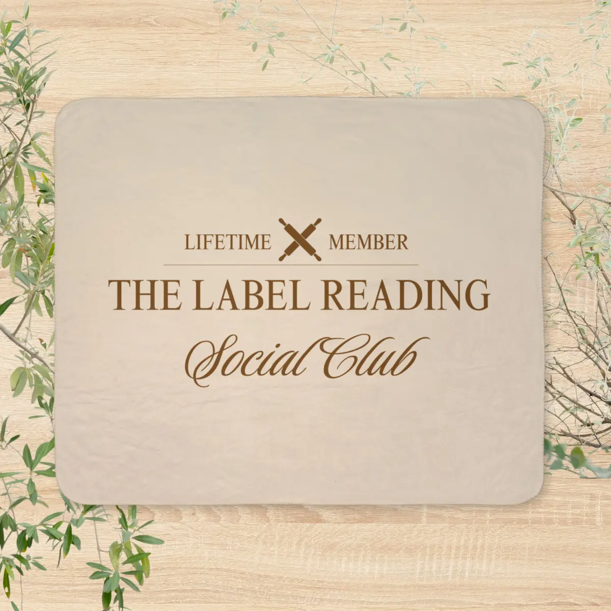 The Label Reading Social Club Fleece Blanket