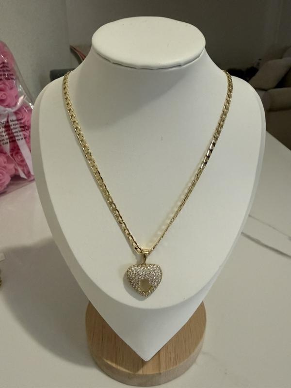 Candena de eslabón cubano fina y elegante