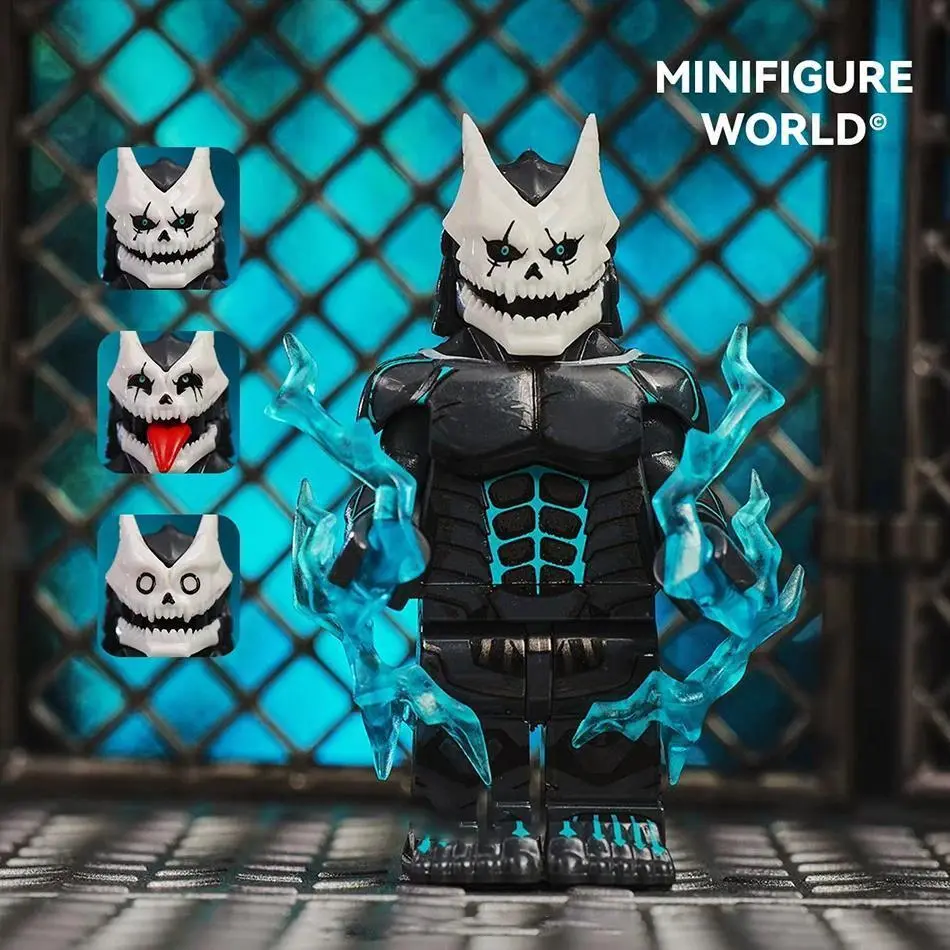 Anime Kaiju No.8 MOC Building Blocks Set - Hibino Kafka, Ashiro DIY Minifigures, ABS Material, Compatible with Major Brands, Collectible Statue for Boys & Collect Fans, Kids' Gift Toy