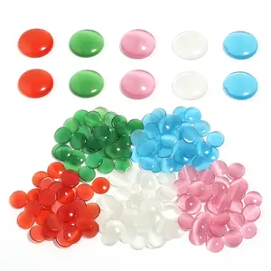 10-30pcs/lot 6/8/10/12/14mm Round Cat's Eye Glass Cabochons For Jewelry Making DIY Necklace Pendant Bracelet Accessories
