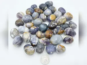 Purple Chalcedony Tumbled Stones | Wholesale