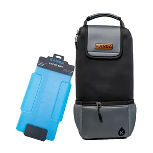 Kanga Midnight Hideaway Cooler - Fits Discreetly in Golf Bag, Holds 6 Cold Cans, Includes Frost Bar Ice Pack