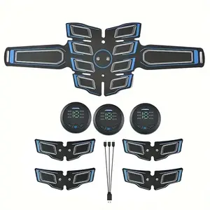 ABS Stimulator Workout Equipment, Ab Machine USB Rechargeable Gear for Abdomen/Arm/Leg, Strength Training Equipment for Men and Women,Good Gifts or For Your Own Use