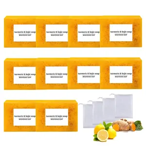 Turmeric and Kojic Acid Cleansing Soaps, Natural Extract Soaps, Women's Care Soaps, Daily Body Cleansing Products, Gifts