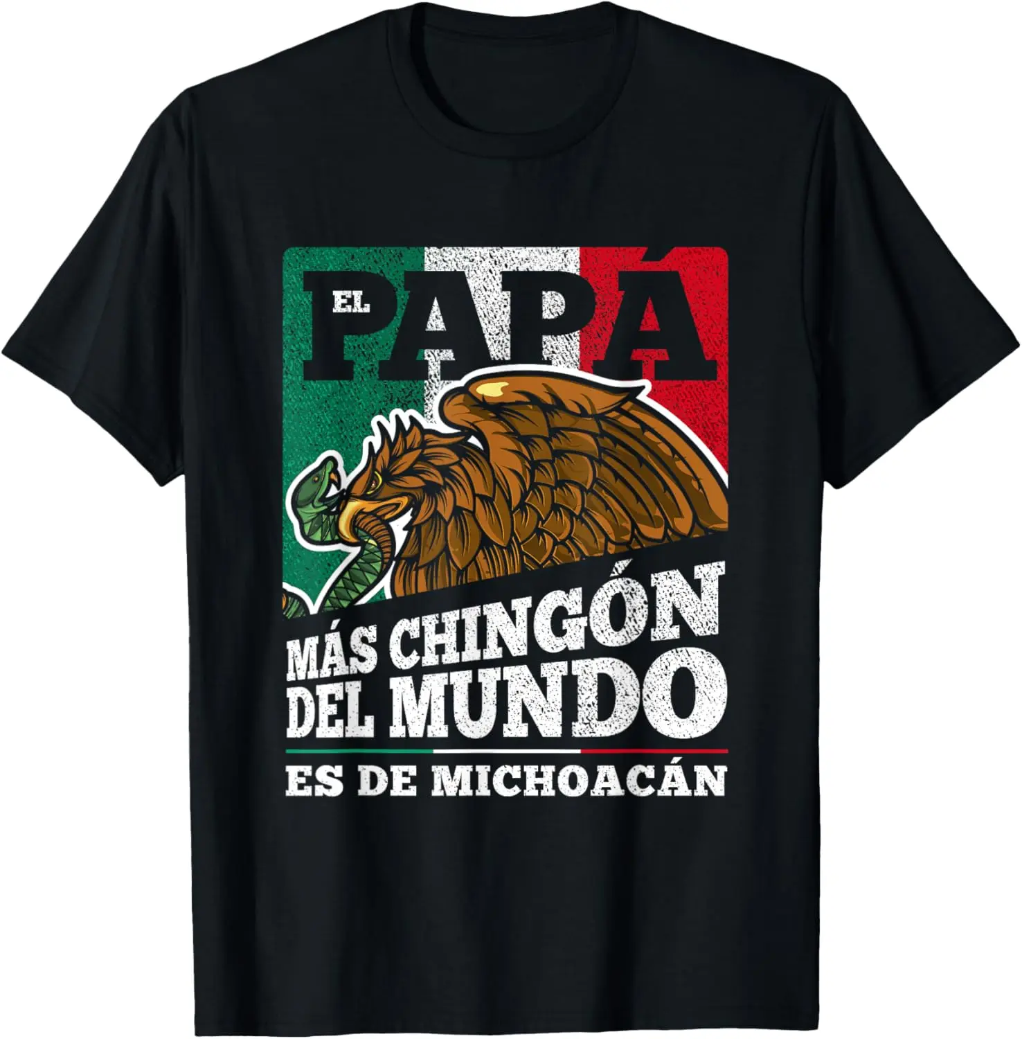 Michoacan Mexico Dia del papá T-Shirt Pure Cotton Graphic Tees Menswear Top: Gifts for Men & Women