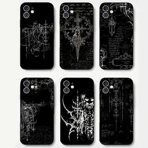 Cyber Sigil Phone Case Silicone Soft For I Phone 17 16 15 14 13 12 11 Plus Pro Max Plus Shockproof Protection Anti-Drop Protective Protector  Shell Cover