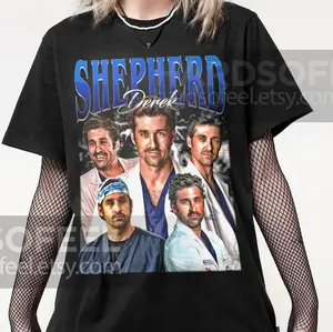 Derek Shepherd Unique Vintage T-Shirt, Gift For Women and Man Unisex T-Shirt