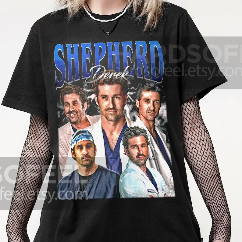 Derek Shepherd Unique Vintage T-Shirt, Gift For Women and Man Unisex T-Shirt