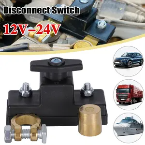 Universal 12-24V Car Battery Disconnect Switch - Isolator & Cut Off Terminal for Reliable Power Control