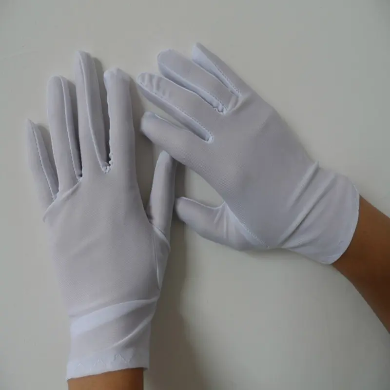 White short gloves