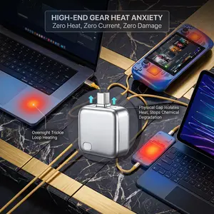 140W PD Fast Charge Adapter, Auto Power Off with AI Recognition, Full Charge Disconnect Battery Protector, Type-C Safe Charger for Phone & Laptop