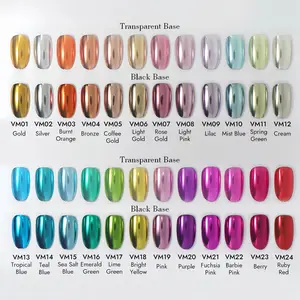 Metal Chrome Powder for Nail Art, Reflective Nail Glitter Set with Brush, Perfect for Women and Girls, Non-Toxic, Easy Application