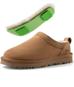 MelSyd Classic Micro Mini Boots: 100% Australian Sheepskin Lined - Waterproof Suede with Elastic Memory Foam Fall Shoes for Fashion Women Daily Wearing Indoor Outdoor