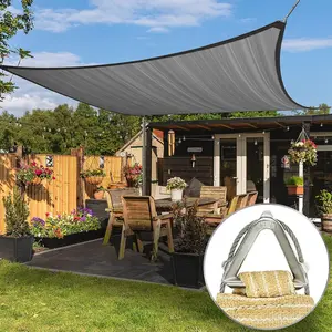 ColourTree Pro Ring Rectangle Sun Shade Sail, Commercial Grade UPF50 Canopy, Reinforced Corners & Edges, 260 GSM Fabric Heavy Duty -3 Years Warranty