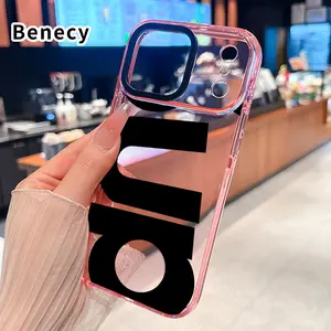 Clear Phone Case For iPhone 17 Pro Max 16 15 Plus Air 14 13 12 11 Creative Letter Pattern Anti Drop Shockproof Non-Yellowing Transparent Phone Cover Protector