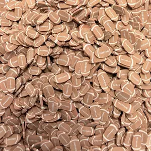 Football Polymer Clay, 1oz Craft Supply for DIY Sports-Themed Decorations