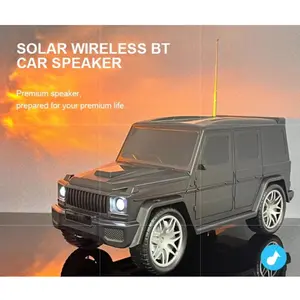 Luxury SUV Style Jeep Portable Speaker with FM Radio, Solar Charging, Carry Strap & Multi-Input F88 – Compatible with Universal Cell Phone and Device Models