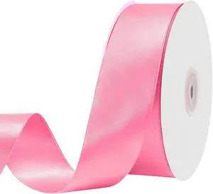 Ribbon 1 1/2 Inch Double Faced Satin Valentine Ribbon for  Wrapping Wedding Party Valentine's Day Decoration