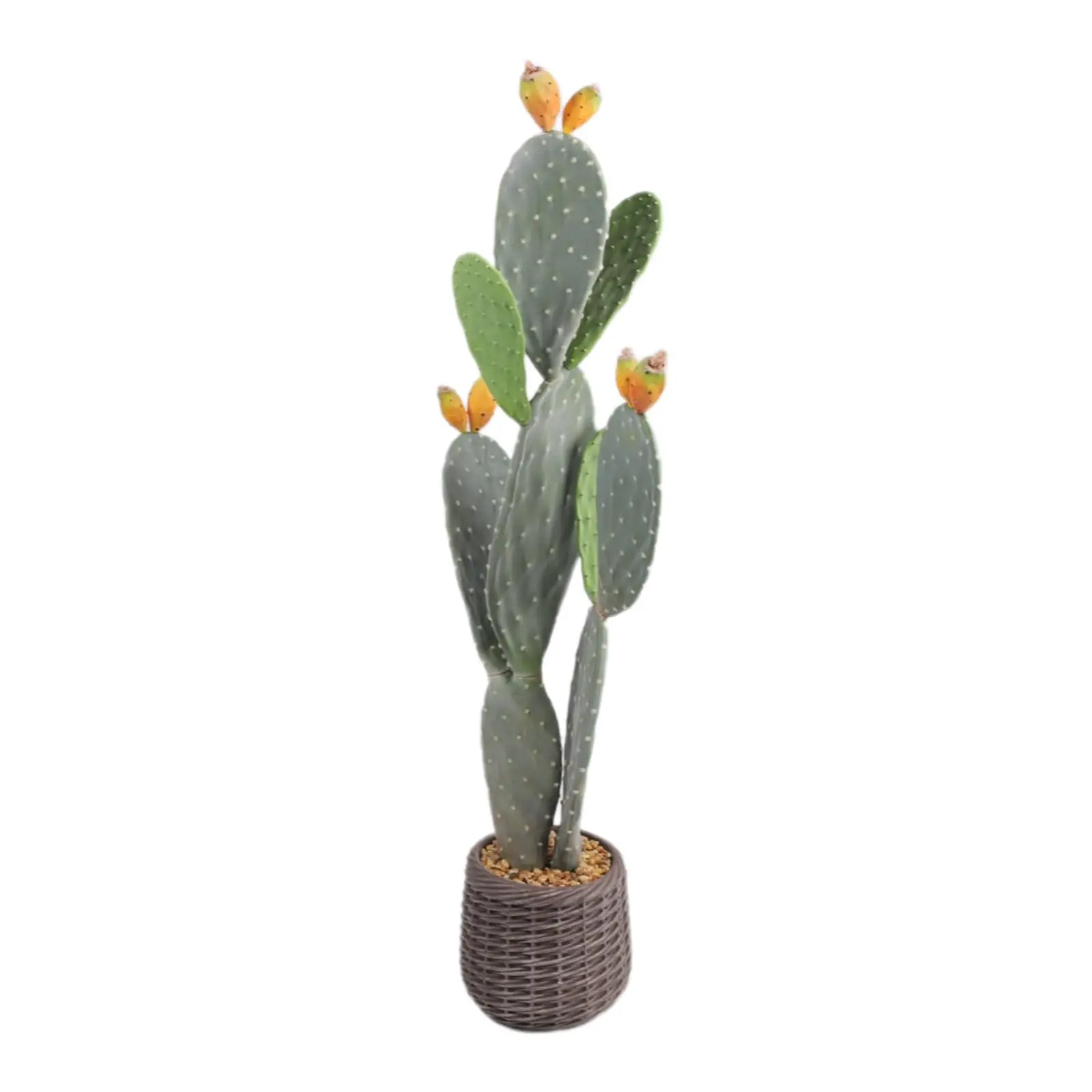 [Football Fan SeasonDeal] 2026 New New Upgraded Artificial Cactus, 42" Tall Fake Big Cactus Plants, Faux Cacti Realistic Lifelike Cactus Plant for Home Patio Garden Decor, Ideal Birthday Gifts for Women Men Local