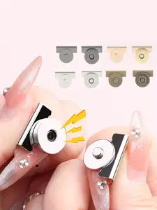 5 Pairs Bag Snap Accessories Magnet Buckle Magnetic Buckle Faux Leather Bag Snap Button Hidden Button No-sew Button Snap