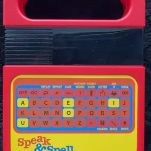 Speak & Spell Electronic Game - Educational Learning Toy, Spelling Games, 80s Retro Handheld Arcade, Autism Toys, Activity for Boys, Girls, Toddler, Ages 7+