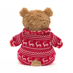 Bartholomew Pajama Bear Plush by Jellycat - Cute Winter Pajamas Bear Doll, Soothing Christmas Gift or Birthday Present for All Ages