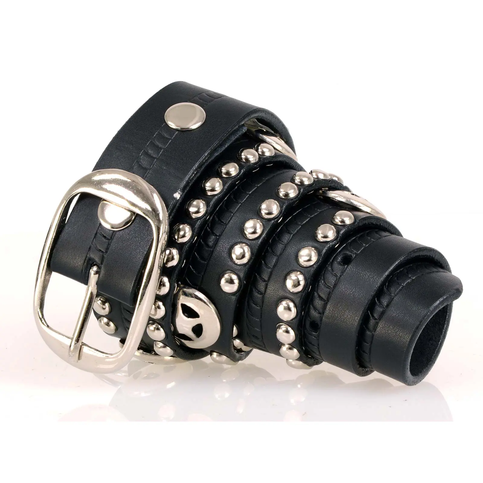 Milwaukee Leather Men's Interchangeable Buckle Leather Belts