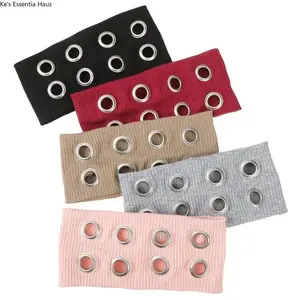 Grunge Y2K Headband By Aeropostale with Hollow Eyelets High-quality Material Gothic Steampunk Style Accessory for Punk Girls One Size Fits All Perfect for Casual Wear