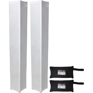 2 Pro X WHITE 6.56ft 2 meter Lycra Cover Scrim Sleeves fits 12" Quad Box Truss Segment